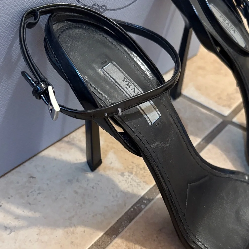 Prada Black Patent Leather Heels - Picture 3 of 4